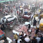 A large number of people and shopkeepers are buying of different kinds of fish from wholesalers at the wholesale fish market in the Provincial Capital.