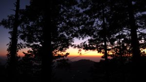 An eye catching scenic view of the Horizon at evening time at the hill town of Nathia Gali.