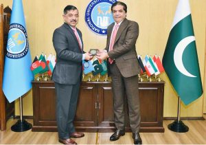 Federal Minister for Railways, Muhammad Hanif Abbasi, met with Rector, National University of Modern Languages (NUML), Mr. Shahid Mahmood Kiani