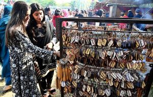 Students of Islamabad Model College for Girls G-10/4 enjoying camel ride during Annual Funfair at IMCG (PG) G-10/4.