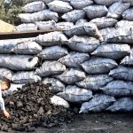 A child labors in a charcoal warehouse on International Children’s Day, drawing attention to the persistent issue of child labor in the province