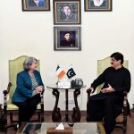 Sindh Chief Minister Syed Murad Ali Shah meets with Ms Mary O'Neill, Ambassador of Ireland at CM House