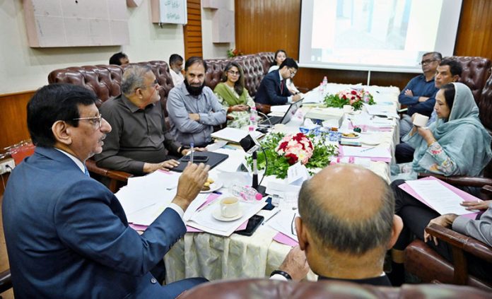 Convener of the Sub Committee of National Assembly's Standing Committee on Information and Broadcasting Amin ul Haq chairs committee meeting on PSDP projects of Radio Pakistan