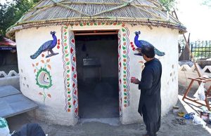 Workers busy with renovations and preparations for the Lok Mela, starting November 7 to 16, 2025, at Lok Virsa