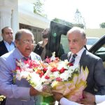 Prime Minister Muhammad Shehbaz Sharif visits the residence of Nawabzada Jam Karam Ali