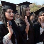 Governor Punjab Sardar Saleem Haider Khan administers the oath to graduates of the University of Faisalabad during its 12th convocation of the University of Faisalabad