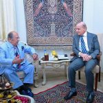 Prime Minister Muhammad Shehbaz Sharif visits the residence of Nawabzada Jam Karam Ali