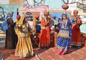 Families visit and explore cultural stalls during the ten-day annual folk festival “Lok Mela 2025” at Lok Virsa
