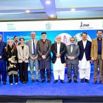 Federal Minister for Poverty Alleviation and Social Safety, Syed Imran Ahmad Shah, Group photo with head of organizations of poverty Alleviation Ministry during the closing ceremony of the National Poverty Graduation Programme (NPGP).