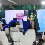 Federal Minister for Climate Change and Environmental Coordination, Senator Dr Musadik Masood Malik, delivers his keynote address virtually at a high-level side event titled "Building Green Skills for a Sustainable Pakistan," held at the Pakistan Pavilion during the UN Climate Summit (COP-30)