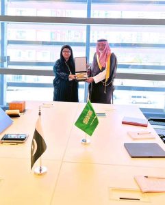 Federal Minister for Information Technology and Telecommunication Shaza Fatima Khawaja's meeting with Mr. AbdullahAbdulrahman A. Almubadal, Deputy Governor of the Communications, Space & Technology Commission (CST) KSA