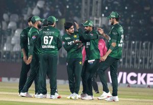 Zimbabwe batsman Tadiwanashe Marumani plays a shot during the Pakistan T20I Tri-Nation Series cricket match against Pakistan in Rawalpindi stadium