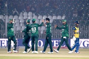 Sri Lanka’s Kamil Mishara plays a shot during the Pakistan T20I Tri-Nation Series match against Pakistan.