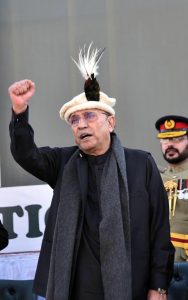 President Asif Ali Zardari at the ceremony marking the 78th Independence Day of Gilgit-Baltistan.