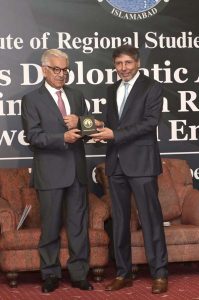 Defence Minister, Khawaja Asif addresses a seminar on 'Pakistan’s Diplomatic Achievements Reinvigorating Foreign Relations through Renewed Global Engagement' organized by Institute of Regional Studies at a local hotel