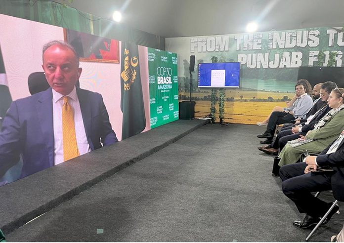 Federal Minister for Climate Change and Environmental Coordination, Dr. Musadik Malik, addressed the COP30 side event through a special video message