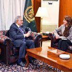 U.S. Chargé d’Affaires Natalie Baker called on Deputy Prime Minister and Foreign Minister Senator Mohammad Ishaq Dar, at MoFA
