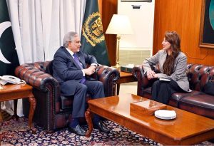 U.S. Chargé d’Affaires Natalie Baker called on Deputy Prime Minister and Foreign Minister Senator Mohammad Ishaq Dar, at MoFA