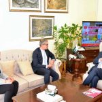 Federal Minister for Climate Change and Environmental Coordination, Senator Dr. Musadik Malik, meets with the High Commissioner of Canada to Pakistan, Tarik Ali Khan