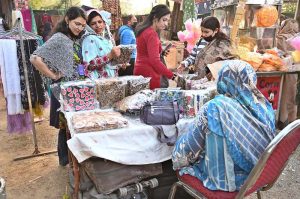 Folk artists performing traditional dance during Ten-Day annual folk festival “Lok Mela 2025” at Lok Virsa in the Federal Capital.