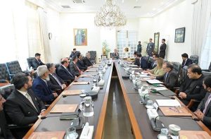 Prime Minister Muhammad Shehbaz Sharif chairing meeting of Jinnah Medical Complex's board