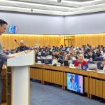 Federal Minister for Maritime Affairs, Muhammad Junaid Anwar Chaudhry addressing an opening session of the International Maritime Organization (IMO) Assembly.