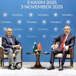 Deputy Prime Minister and Foreign Minister, Senator Mohammad Ishaq Dar, held a bilateral meeting with the Foreign Minister of Türkiye, H.E. Hakan Fidan, on the sidelines of Ministerial Meeting on Gaza