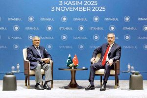 Deputy Prime Minister and Foreign Minister, Senator Mohammad Ishaq Dar, held a bilateral meeting with the Foreign Minister of Türkiye, H.E. Hakan Fidan, on the sidelines of Ministerial Meeting on Gaza