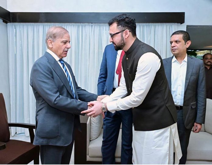 Prime Minister Muhammad Shehbaz Sharif visits the residence of MNA Abdul Qadir Patel