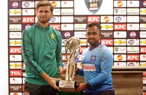 Sri Lanka’s ODI captain Charith Asalanka speaks during a press conference ahead of the One-Day International series between Pakistan and Sri Lanka in Rawalpindi.