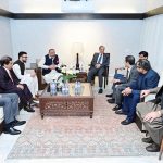 Prime Minister Muhammad Shehbaz Sharif visits the residence of MNA Abdul Qadir Patel