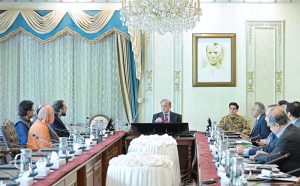 President of Istehkam-e-Pakistan Party and Federal Minister for Communications Abdul Aleem Khan and Minister of State for Overseas Pakistanis Aun Chaudhry called on Prime Minister Muhammad Shehbaz Sharif