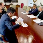 Federal Minister for National Food Security & Research Rana Tanveer Hussain during meetings with international counterparts at the 122nd IOC Council Session