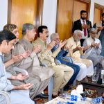 Acting President Syed Yusuf Raza Gilani visited the family of Dr Aqeel Hussain Labar to offer his heartfelt condolences on his passing