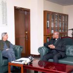 Archbishop Germano Penemote pays a courtesy call on Federal Minister for Human Rights Senator Azam Nazeer Tarar; both sides discuss shared interests and continued cooperation