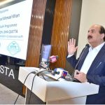 Chairman Prime Minister’s Youth Programme (PMYP) Rana Mashhood Ahmed Khan addresses a ceremony of Innovista Chaghi at DHA Quetta
