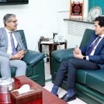 Federal Minister for Petroleum, Ali Pervaiz Malik was called on by H.E. Mr. Tarik Ali Khan, the newly appointed High Commissioner of Canada to Pakistan