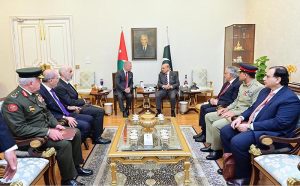 Prime Minister Muhammad Shehbaz Sharif meets with His Majesty King Abdullah II Ibn Al Hussein, King of the Hashemite Kingdom of Jordan.