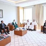 First Lady Bibi Aseefa Bhutto Zardari and Chairman PPP Bilawal Bhutto Zardari meeting Mohammad Saif Al-Sowaidi, Chief Executive Officer of the Qatar Investment Authority (QIA)