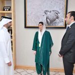First Lady Bibi Aseefa Bhutto Zardari and Chairman PPP Bilawal Bhutto Zardari meeting Mohammad Saif Al-Sowaidi, Chief Executive Officer of the Qatar Investment Authority (QIA)