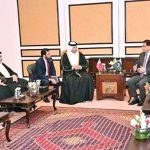 Speaker National Assembly Sardar Ayaz Sadiq in a meeting with Parliamentary delegation from the State of Qatar headed by Speaker Shura Council of the State of Qatar Hassan bin Abdulla Al-Ghanim.