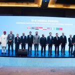 Federal Minister for Information and Broadcasting, Attaullah Tarar, in a group photo with delegates from different countries participating in the D-8 Media Forum
