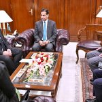 Speaker National Assembly Sardar Ayaz Sadiq in a meeting with Tajik Parliamentary delegation headed by Deputy Speaker Parliament of the Republic of Tajikistan Mr. Aziz Giyozoda at Parliament House