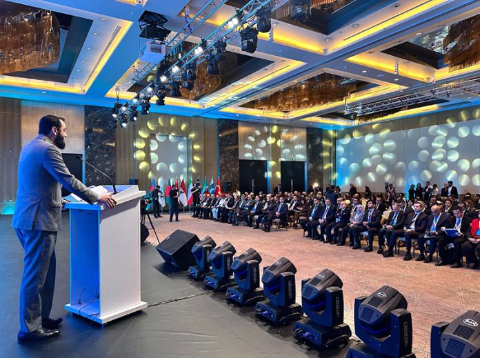 Federal Minister for Information and Broadcasting, Attaullah Tarar, addressing participants at the D-8 Media Forum