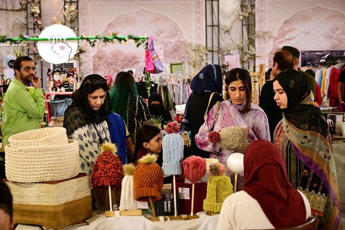 Families visits stalls at the Crafters Expo 2025