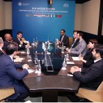 Federal Minister for Information and Broadcasting, Mr. Attaullah Tarar, in a meeting with D-8 Secretary General Ambassador Isiaka Abdulqadir Imam