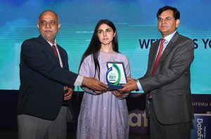 Chief Statistician, Pakistan Bureau of Statistics (PBS), Dr. Naeem-Uz- Zafar, and SS/RM PBS, Muhammad Sarwar Gondal, with documents after signing of MoU between PBS and Ministry of Industries and Production during the closing ceremony of Data Fest 2025 at Pak-China Centre for International Cooperation