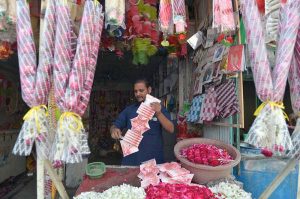 Mechanic busy in repairing instant geyser at his workplace near Khyber Bazar