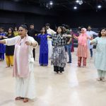 Kathak dance expert Night Chaudhry conducts a dance workshop during the World Culture Festival 2025 at the Arts Council