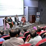 Dr. Aamir Alamgir, Assistant Professor, University of Karachi; Ms. Zofeen Ebrahim, Senior Environmental Journalist and IBA faculty member; and Dr. Tahira, researcher on climate adaptation and inclusion, address the seminar titled “Climate-induced Social Fragmentation and its Link to Violent Extremism” at IBA University, Karachi. The seminar was organized by PID Karachi in collaboration with PID Media Cell to Counter Violent Extremism (CVE), Islamabad, under its series on Understanding Disinformation and Its Digital Spread